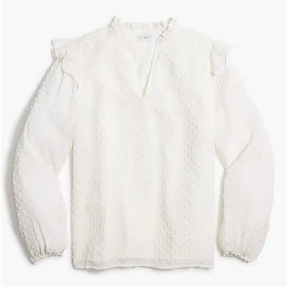 J Crew Ivory Blouse. Size 2X
